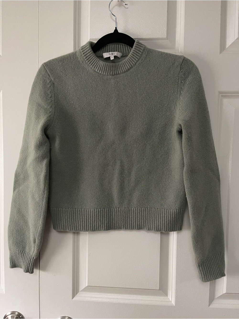 Tibi Soft Sage Crewneck Sweater